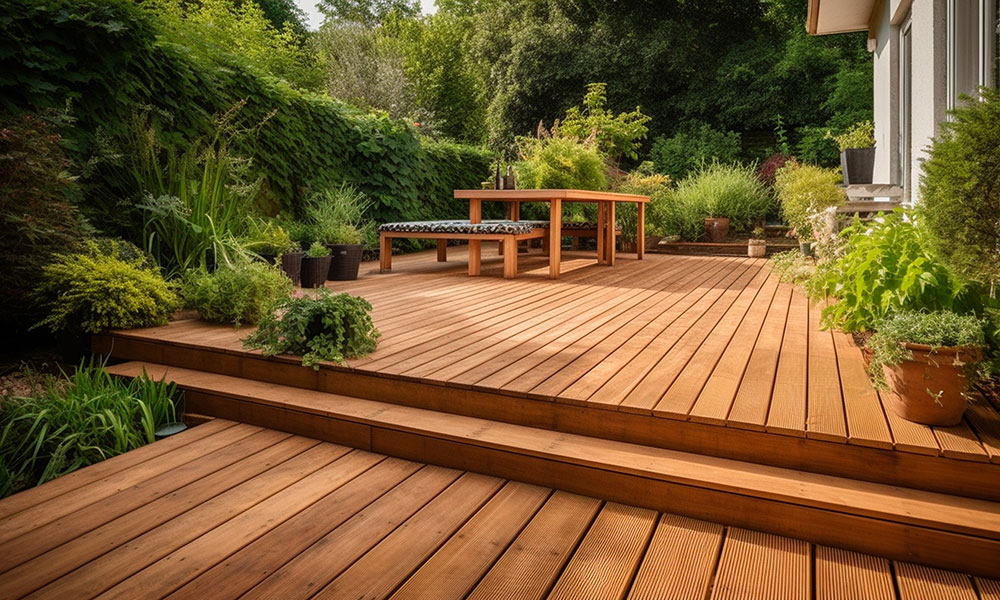 aménagement terrasse à la Gaubretière